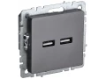             BRITE USB розеткасы, A+A 5В 3,1 А РЮ10-1-БрС болат ИЭК    