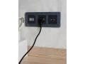             BRITE USB розеткасы, A+A 5В 3,1 А РЮ10-1-БрГ графит ИЭК    