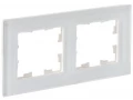             BRITE жиектемесі, 2 орынды РУ-2-2-Бр, шыны ақ күңгірт ИЭК    