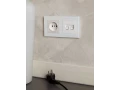             BRITE жиектемесі, 2 орынды РУ-2-2-Бр, шыны ақ күңгірт ИЭК    
