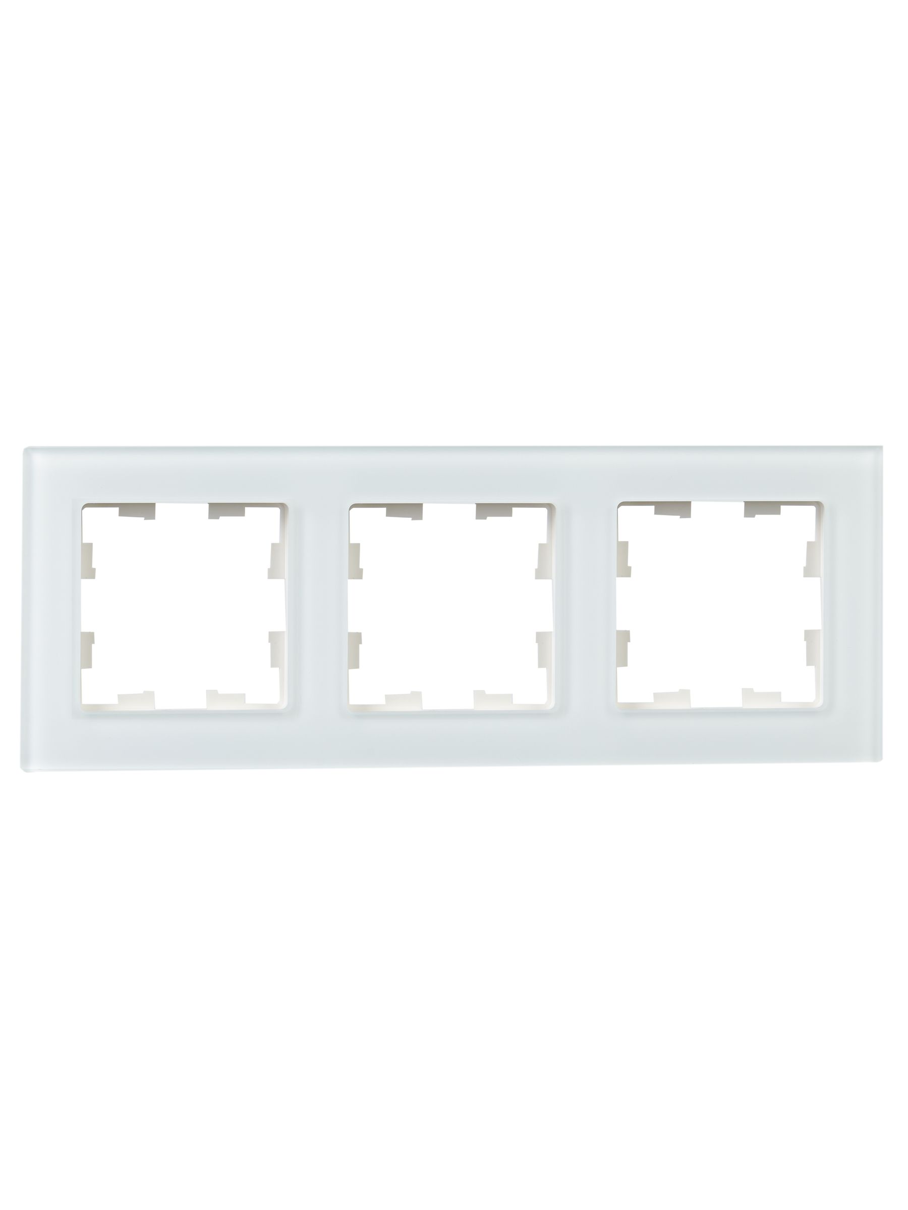             BRITE жиектемесі, 3 орынды РУ-3-2-Бр, шыны ақ күңгірт ИЭК    