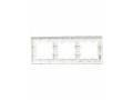             BRITE жиектемесі, 3 орынды РУ-3-2-Бр, шыны ақ күңгірт ИЭК    