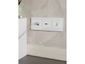             BRITE жиектемесі, 3 орынды РУ-3-2-Бр, шыны ақ күңгірт ИЭК    