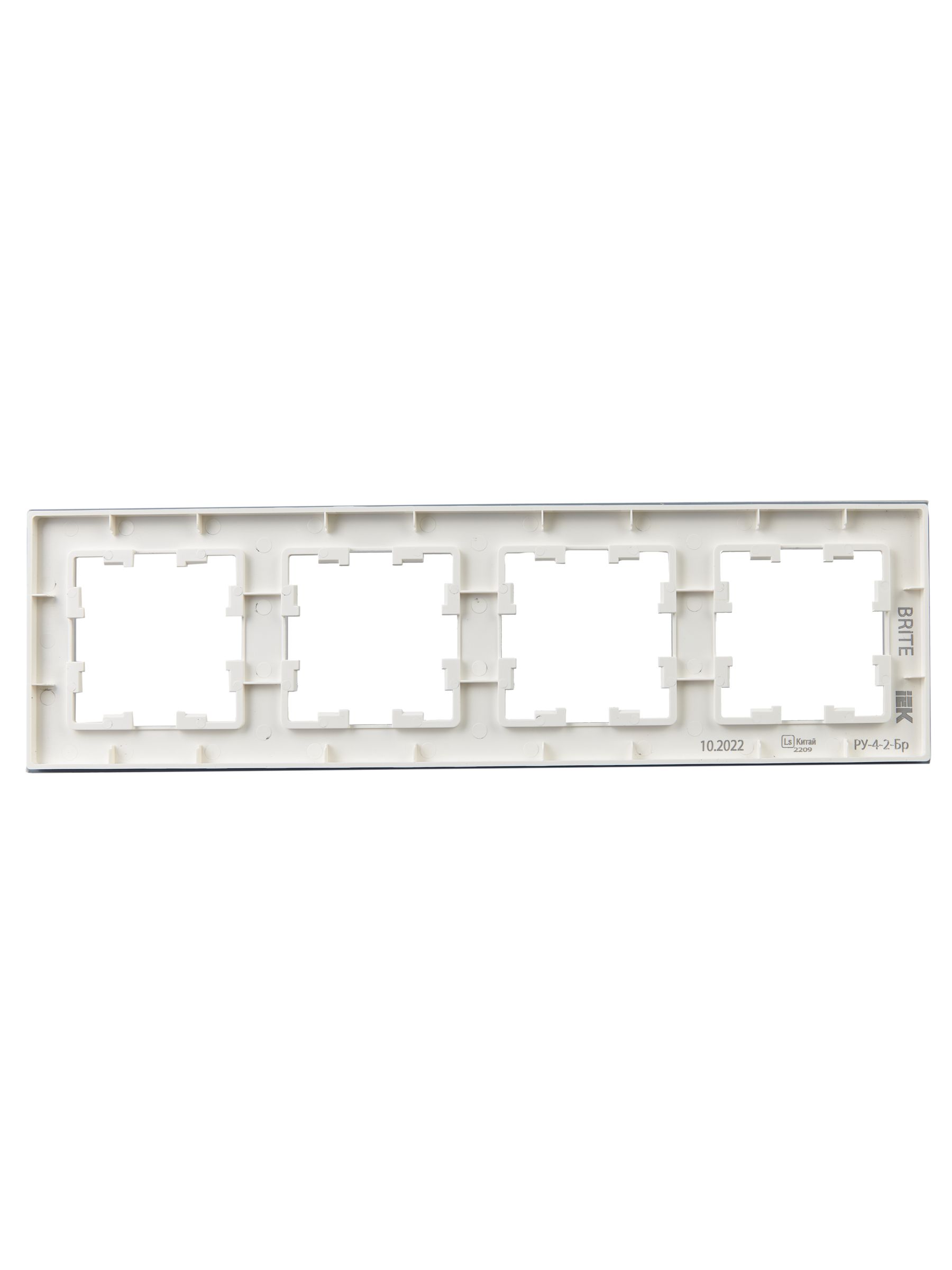             BRITE жиектемесі, 4 орынды РУ-4-2-Бр, шыны ақ күңгірт ИЭК    