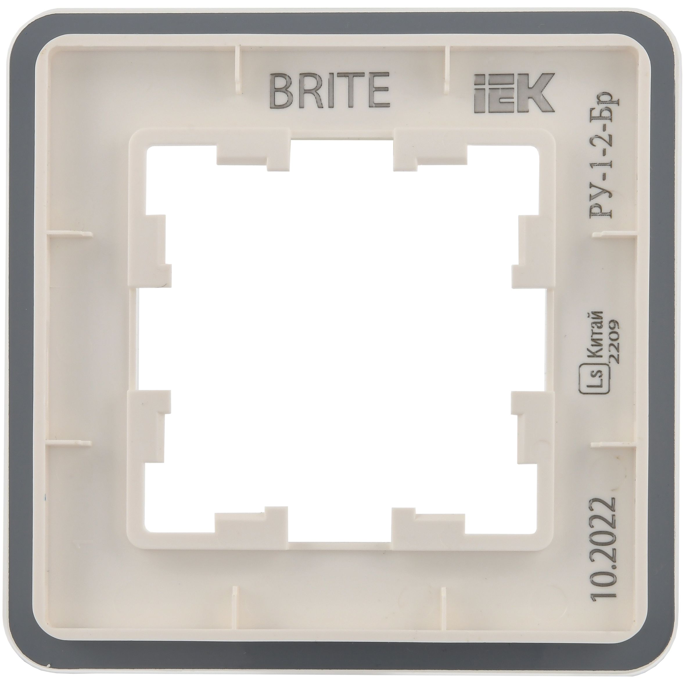             BRITE жиектемесі, 1 орынды РУ-1-2-Бр, шыны ақ RE ИЭК    