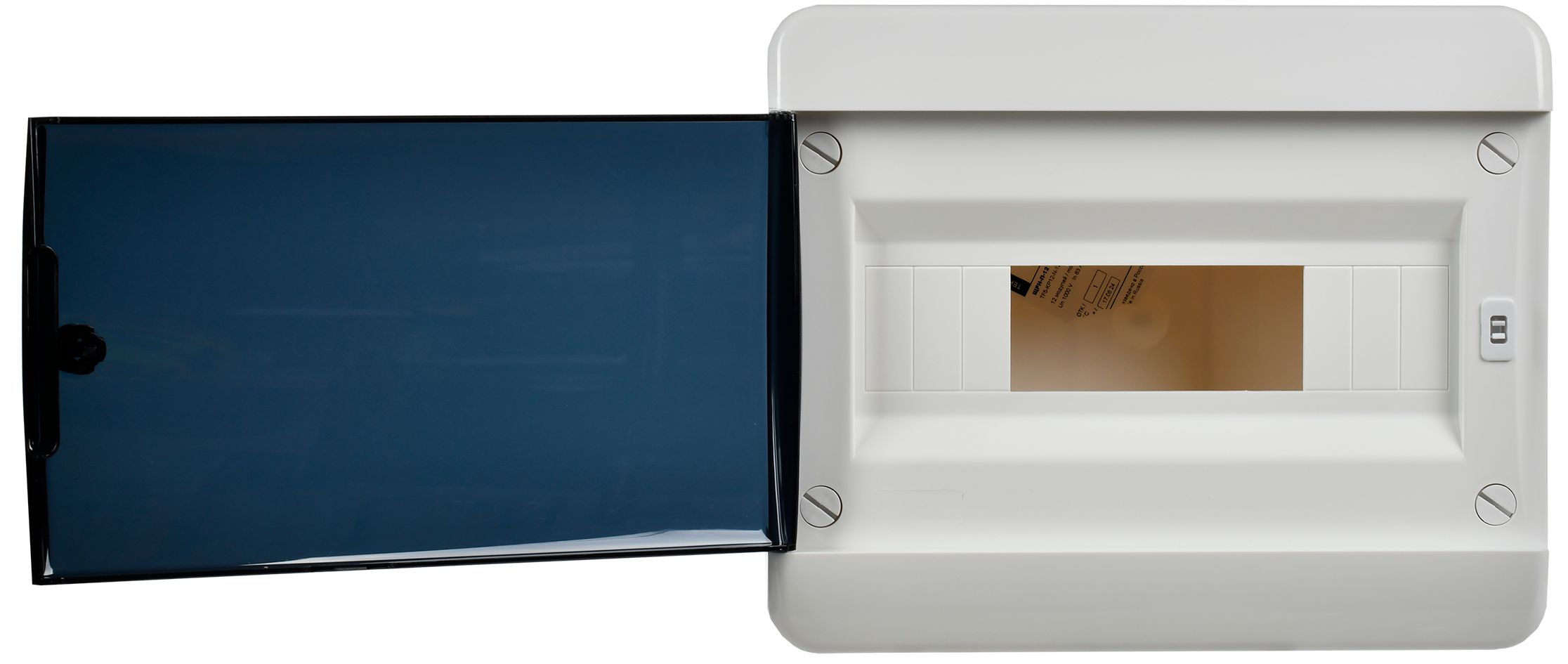             TEKFOR корпусы пластикалық ЩРН-П-12 IP41 қара мөлдір есік ИЭК    