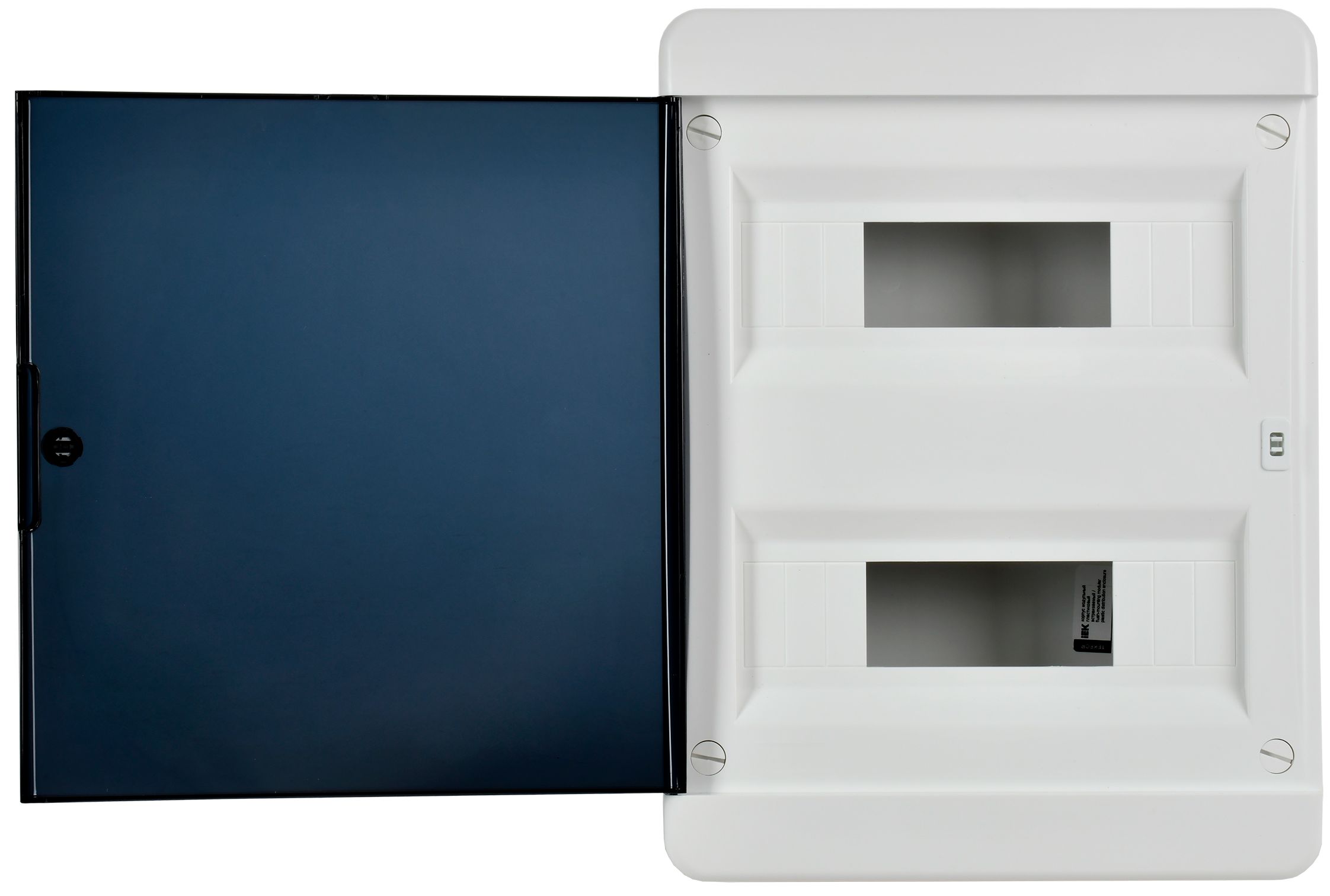             TEKFOR корпусы пластикалық ЩРВ-П-24 IP41 қара мөлдір есік ИЭК    