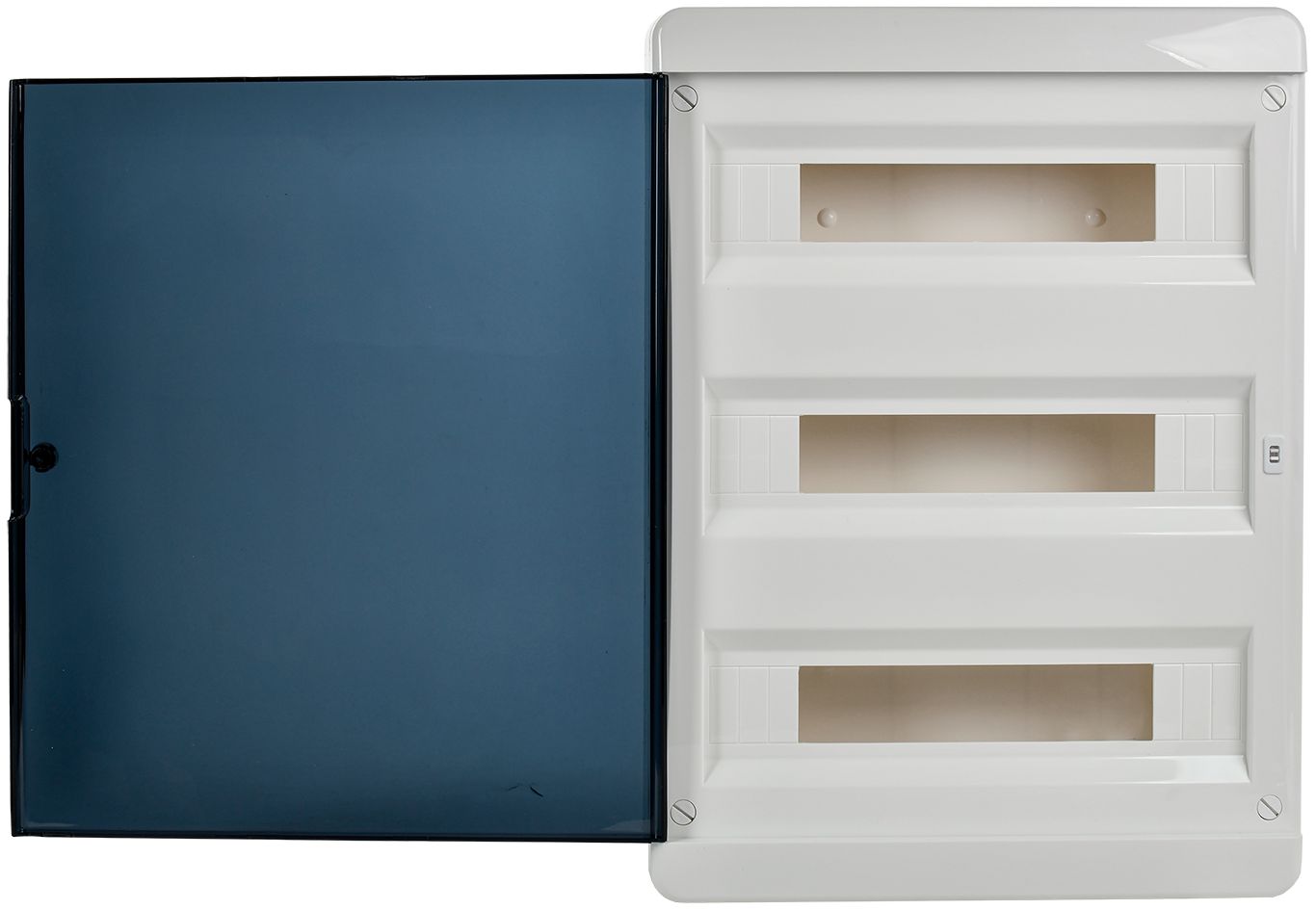             TEKFOR корпусы пластикалық ЩРВ-П-54 IP41 қара мөлдір есік ИЭК    