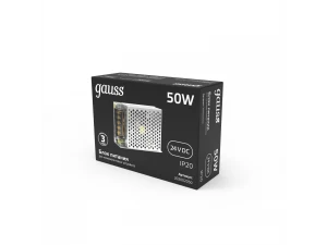 Блок питания Gauss 50W 24V IP20 1/120 /202002050/