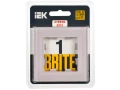 BRITE жиектемесі, 1 орынды РУ-1-2-Бр, шыны қызғылт күңгірт ИЭК