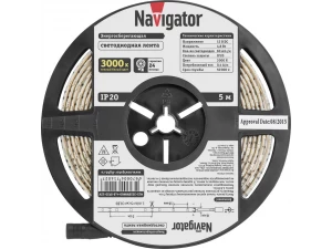 Лента СД NLS-3528WW60-4.8-IP20-12V R5 71 402 Navigator