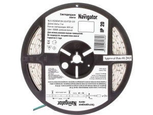 Лента СД NLS-3528CW120-9.6-IP20-12V R5 71 764 Navigator