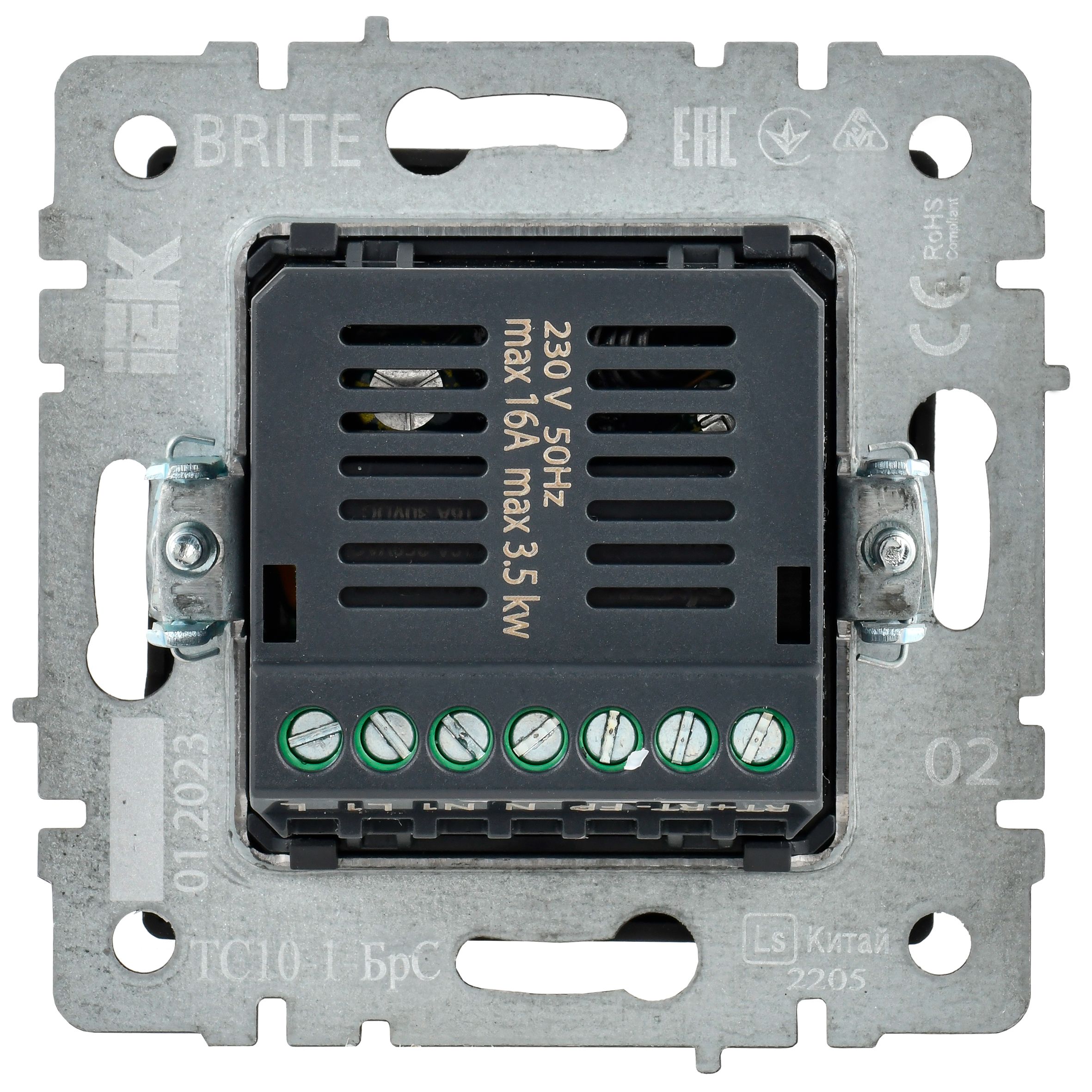             BRITE  ТС10-1 индикациясы бар электронды термостат-БрС болат ИЭК    