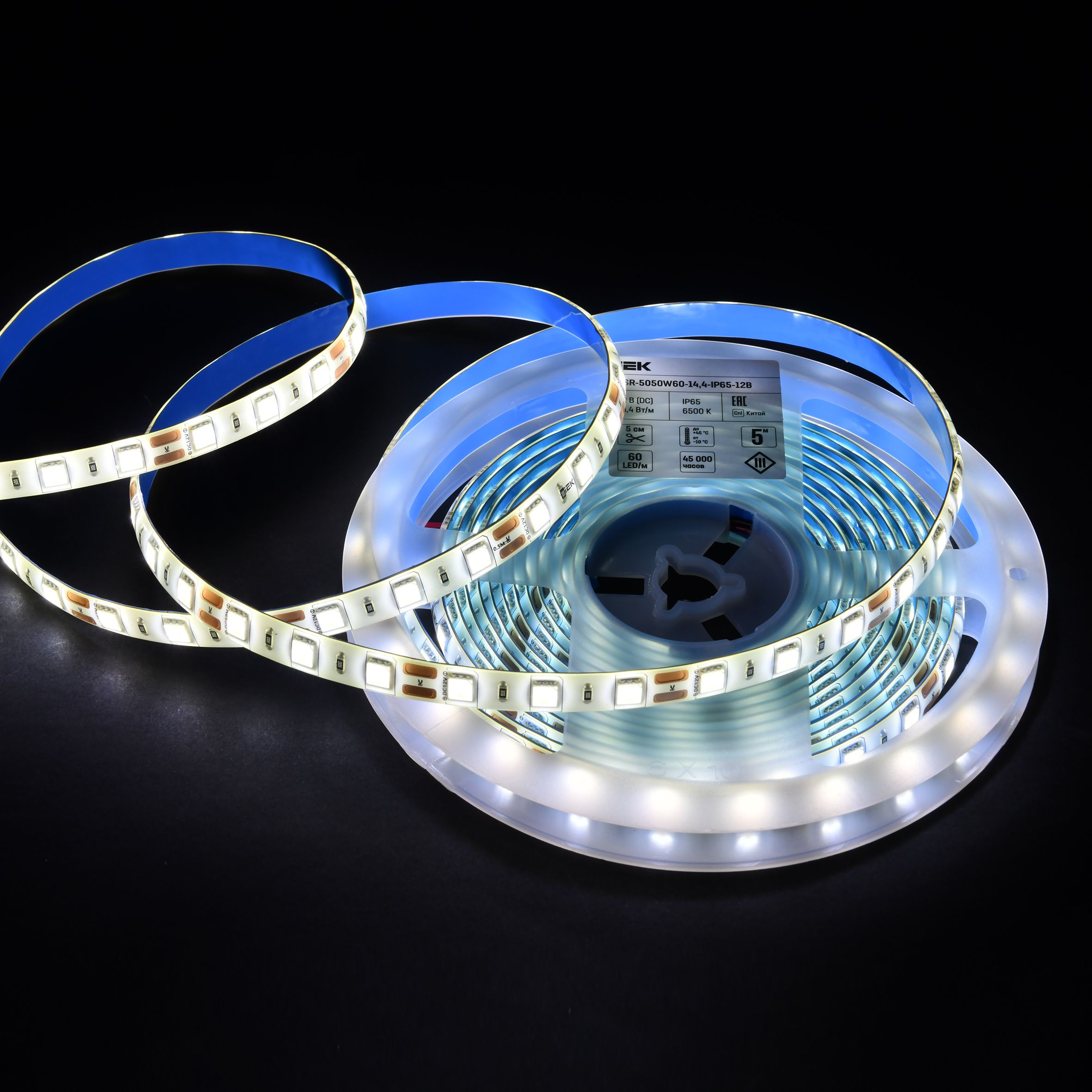             LED таспасы 5м LSR-5050W60-14,4-IP65-12В ИЕК    