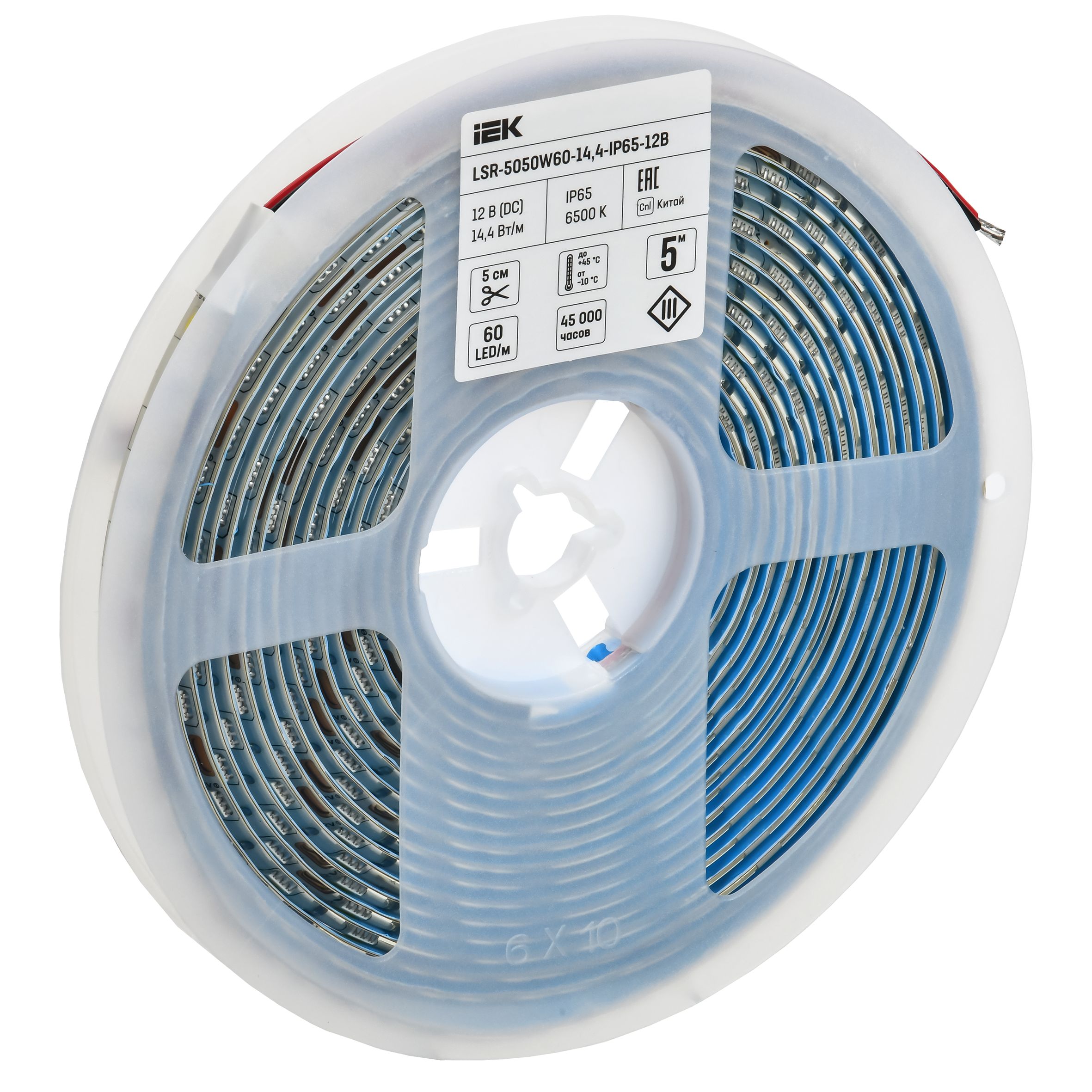             LED таспасы 5м LSR-5050W60-14,4-IP65-12В ИЕК    