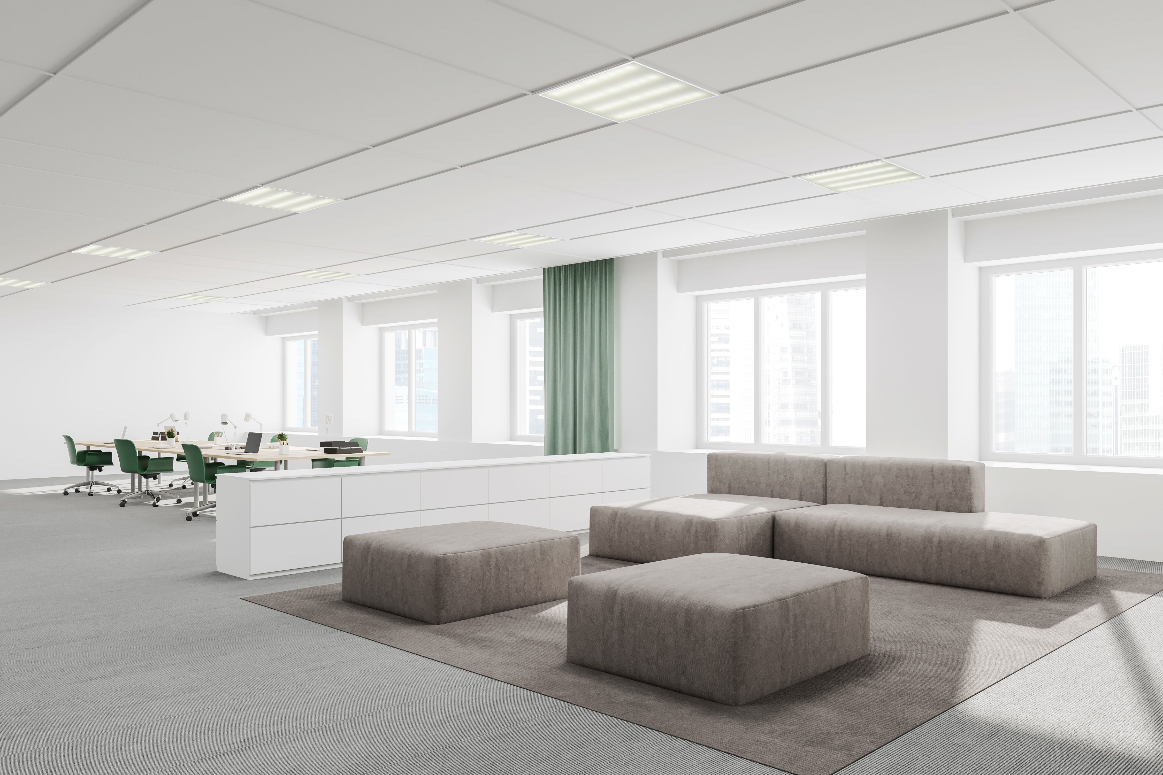             LIGHTING PRO Жарықдиодты шамшырақ ДВО 1001 30Вт 4000К IP40 595х595мм опал IEK    