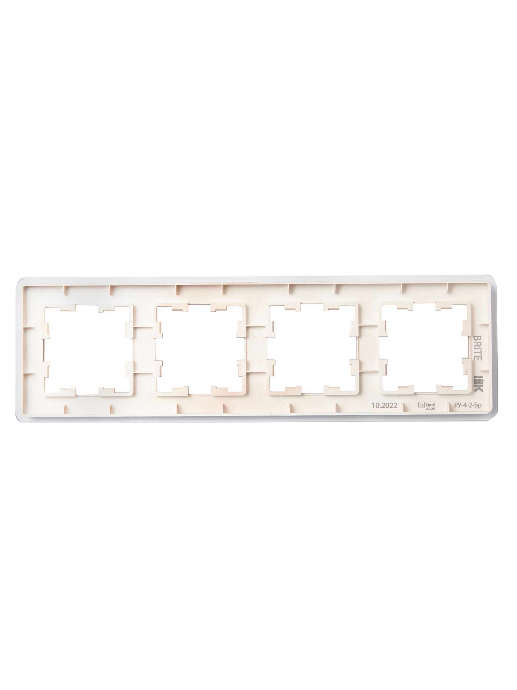             BRITE Жиектеме 4-орынды РУ-4-2-Бр шыны ысты RE IEK    