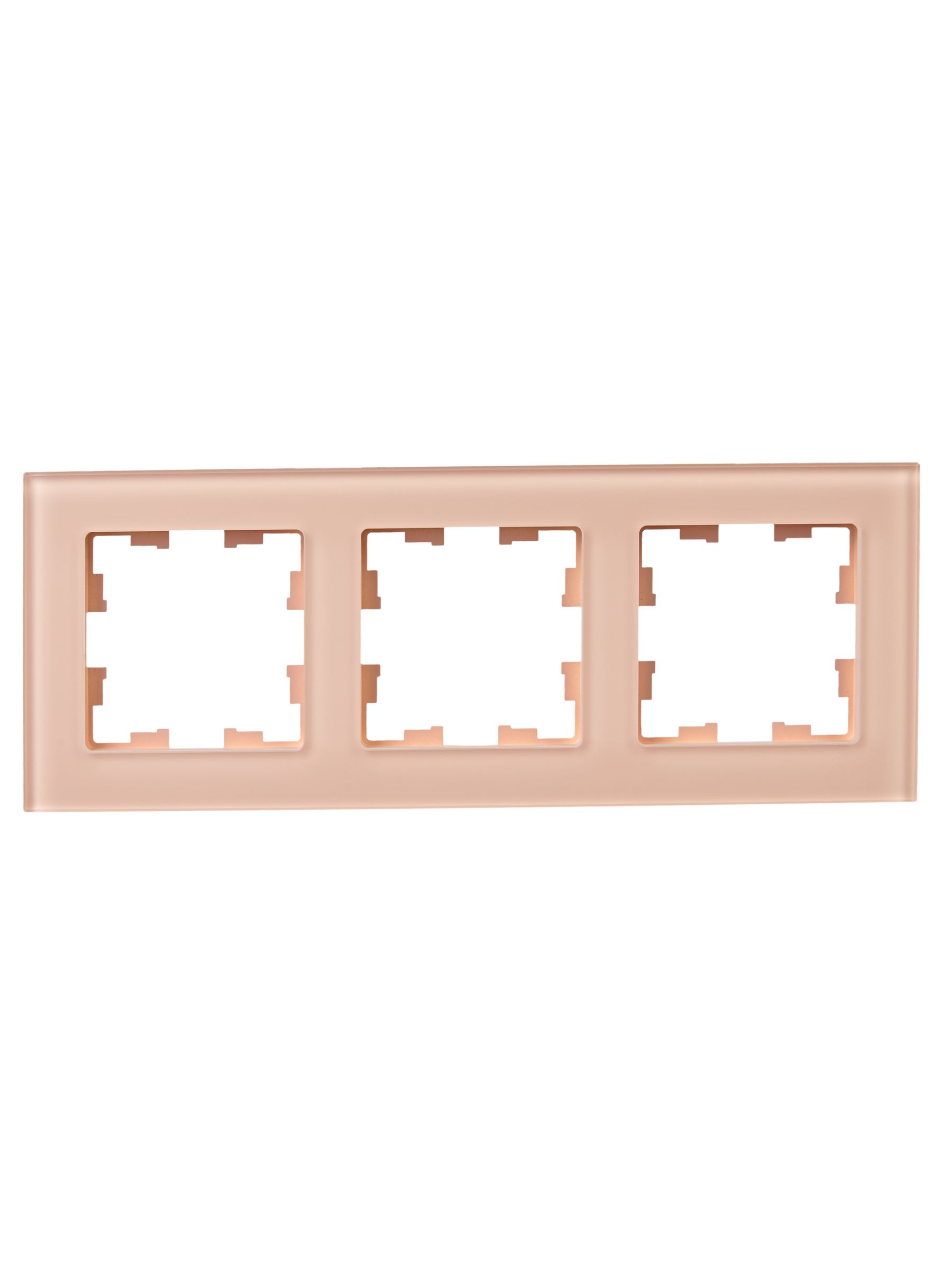             BRITE Жиектеме 3-орынды РУ-3-2-БрП шыны, шабдалы, бұлыңғыр IEK    