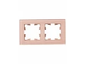             BRITE Жиектеме 2-орынды РУ-2-2-БрП шыны, шабдалы, бұлыңғыр IEK    