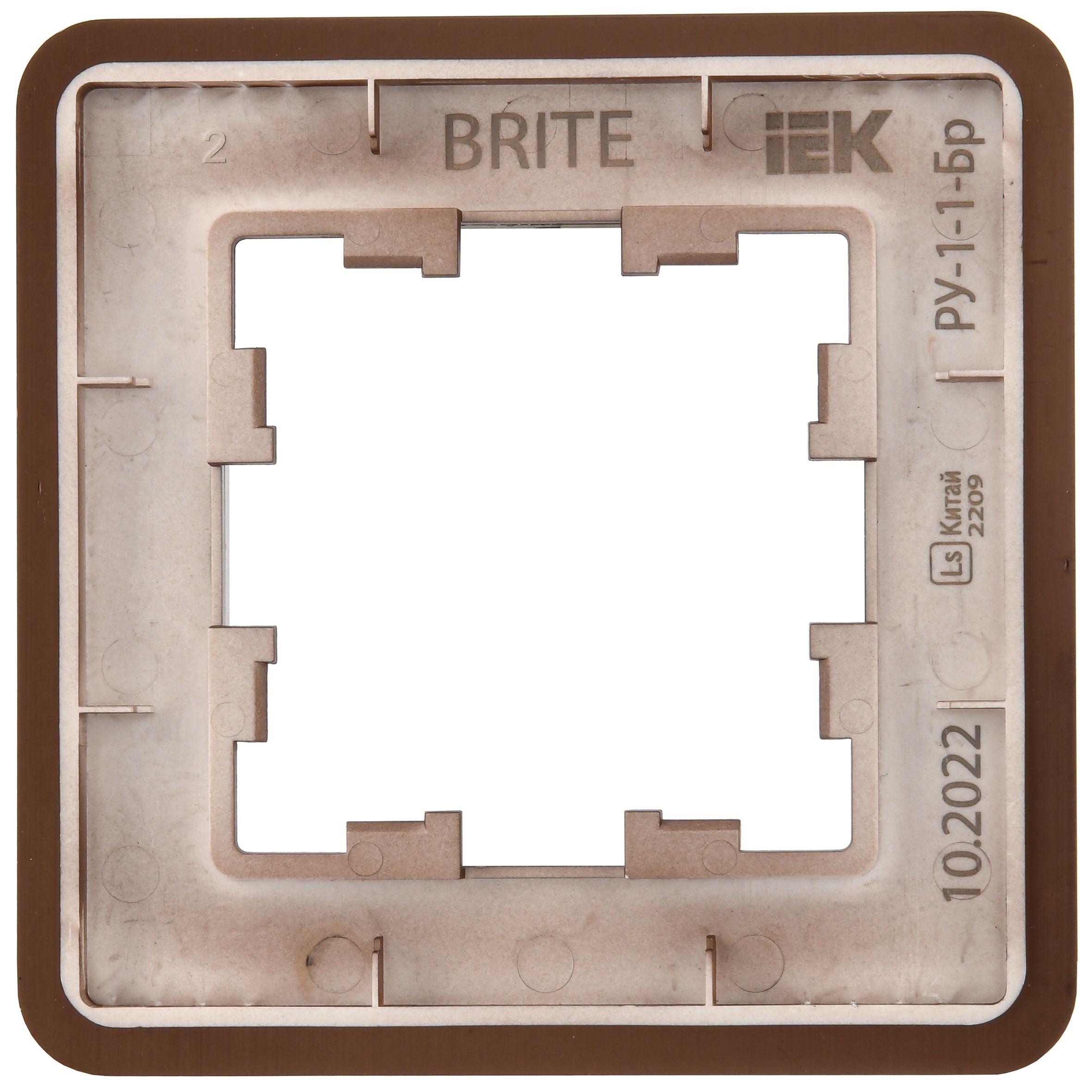             BRITE Жиектеме 1-орынды РУ-1-1-Бр металл қоңыр RE AL IEK    