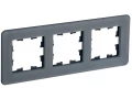             BRITE Жиектеме 3-орынды РУ-3-2-Бр шыны графит RE IEK    