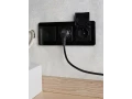             BRITE Жиектеме 3-орынды РУ-3-2-Бр шыны қара RE IEK    
