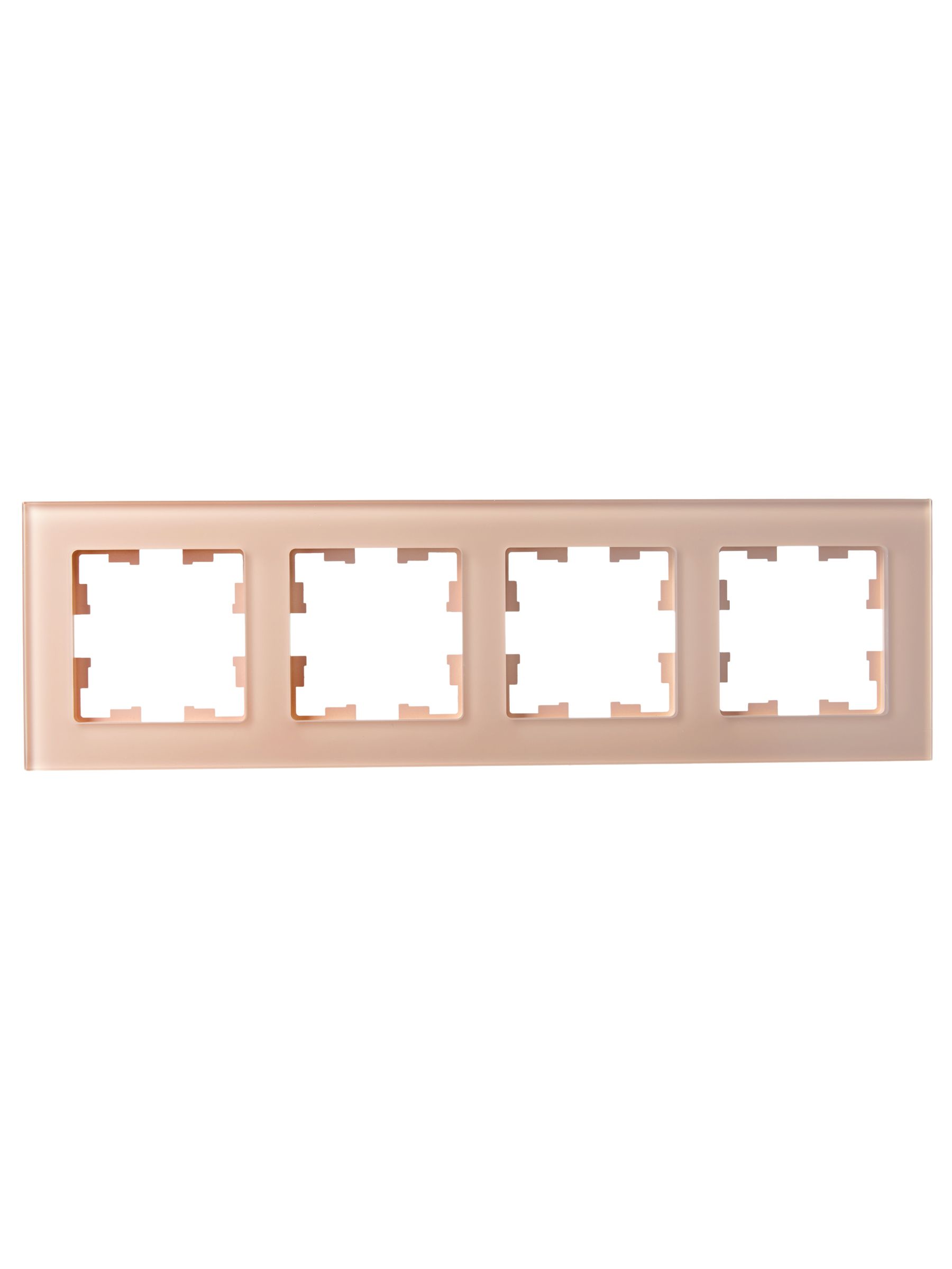             BRITE Жиектеме 4-орынды РУ-4-2-БрП шыны, шабдалы, бұлыңғыр IEK    
