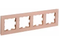             BRITE Жиектеме 4-орынды РУ-4-2-БрП шыны, шабдалы, бұлыңғыр IEK    