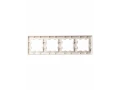             BRITE Жиектеме 4-орынды РУ-4-2-БрП шыны, шабдалы, бұлыңғыр IEK    
