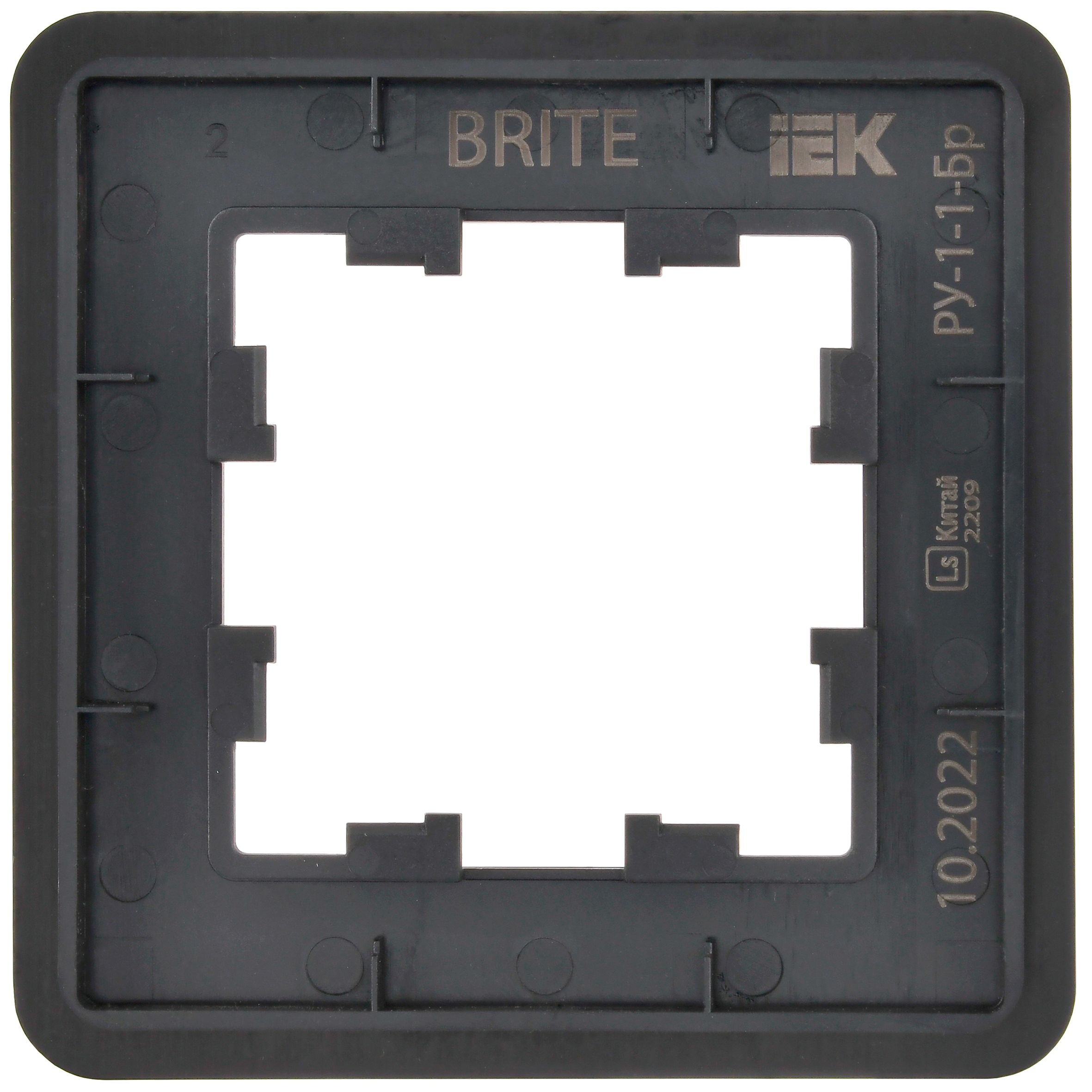             BRITE Жиектеме 1-орынды РУ-1-1-Бр металл қара RE IEK    