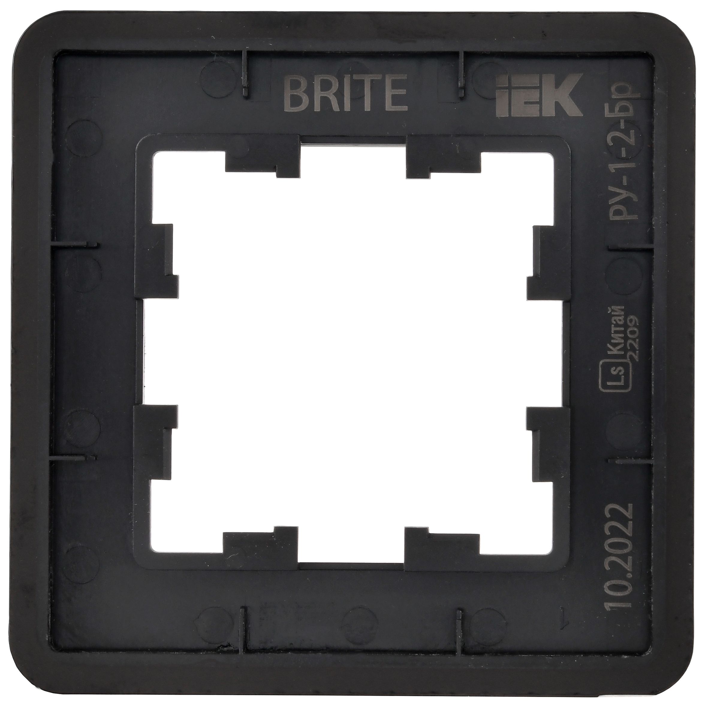             BRITE Жиектеме 1-орынды РУ-1-2-Бр шыны қара RE IEK    