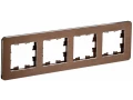             BRITE Жиектеме 4-орынды РУ-4-1-Бр металл қоңыр RE AL IEK    