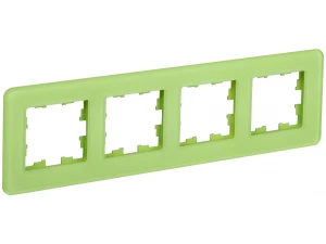 BRITE Рамка 4-местная РУ-4-2-Бр стекло эко грин RE IEK