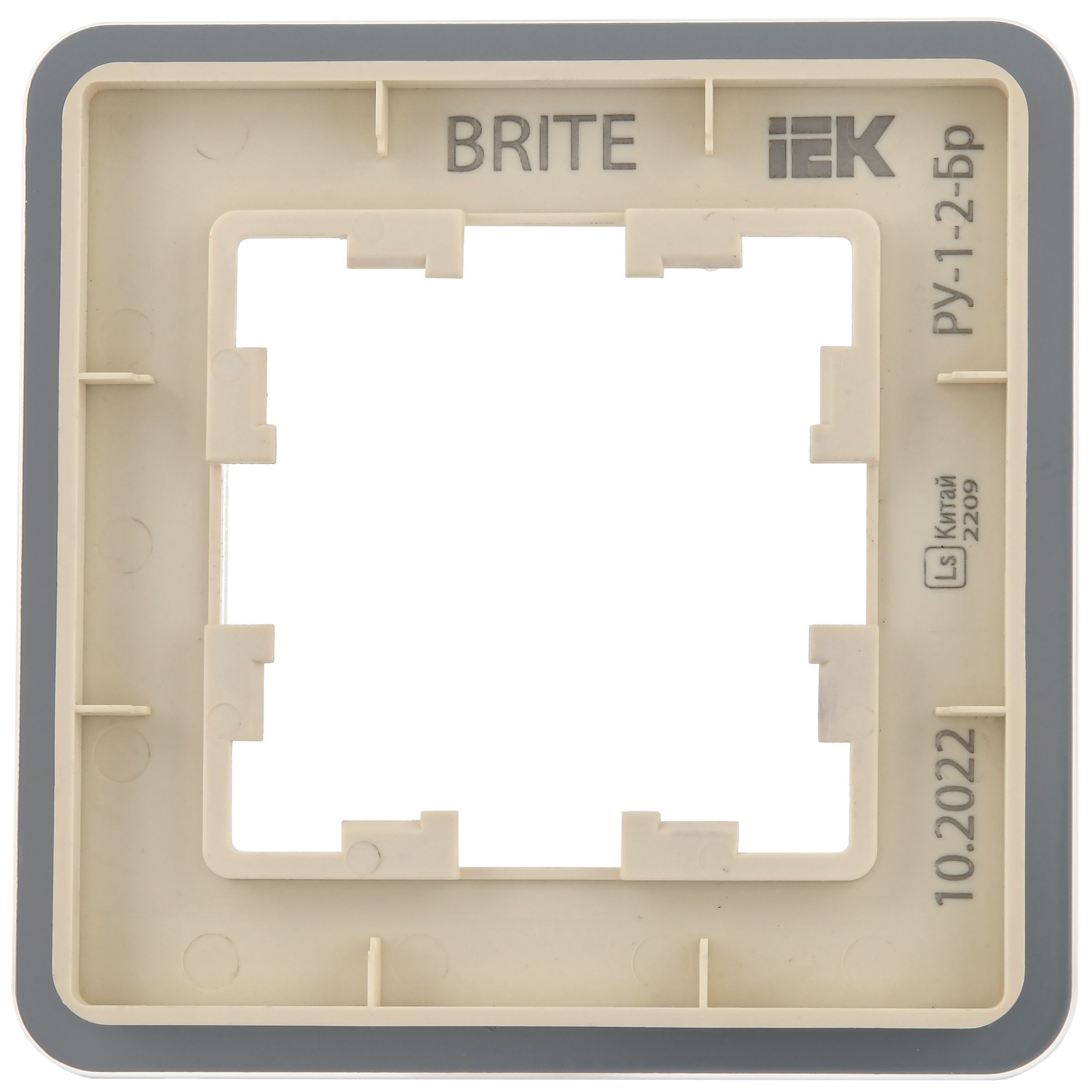             BRITE Жиектеме 1-орынды РУ-1-2-Бр шыны құмақ RE IEK    