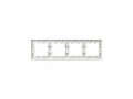             BRITE Жиектеме 4-орынды РУ-4-Бр ақ бұдыр IEK    