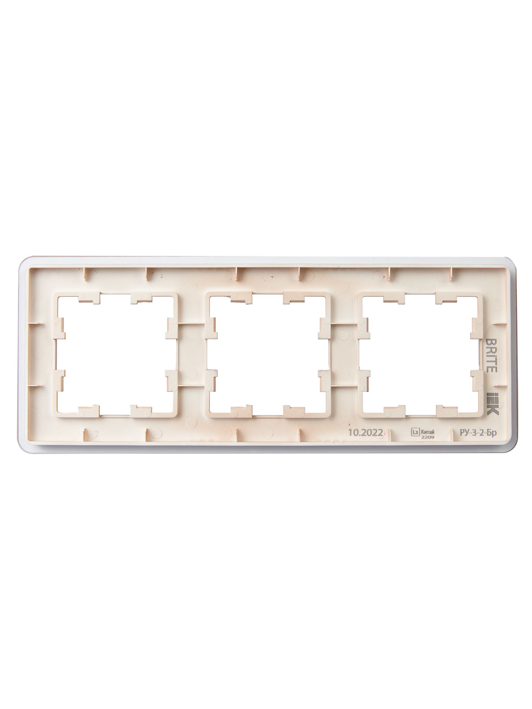             BRITE Жиектеме 3-орынды РУ-3-2-Бр шыны ысты RE IEK    