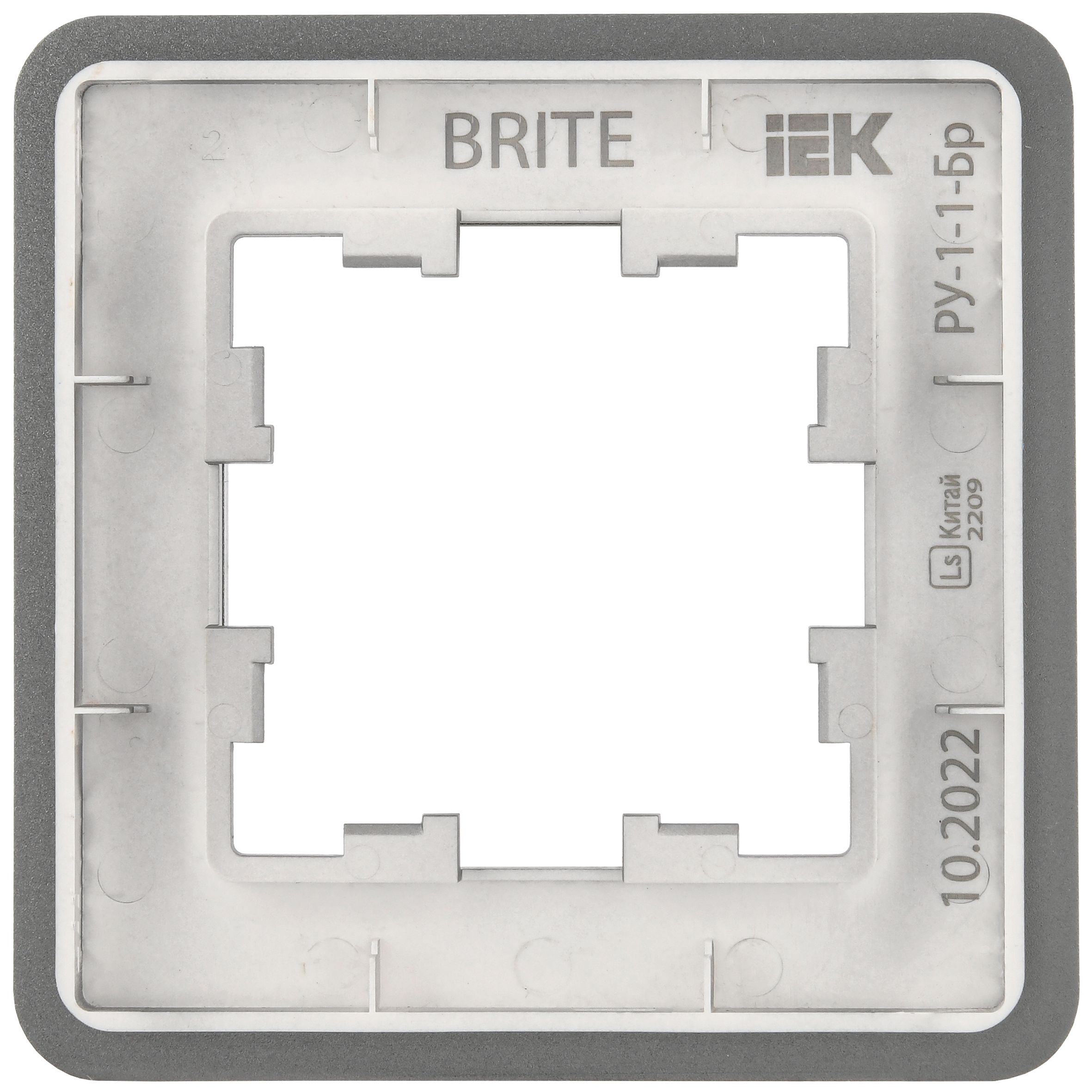             BRITE Жиектеме 1-орынды РУ-1-1-Бр металл титан RE IEK    