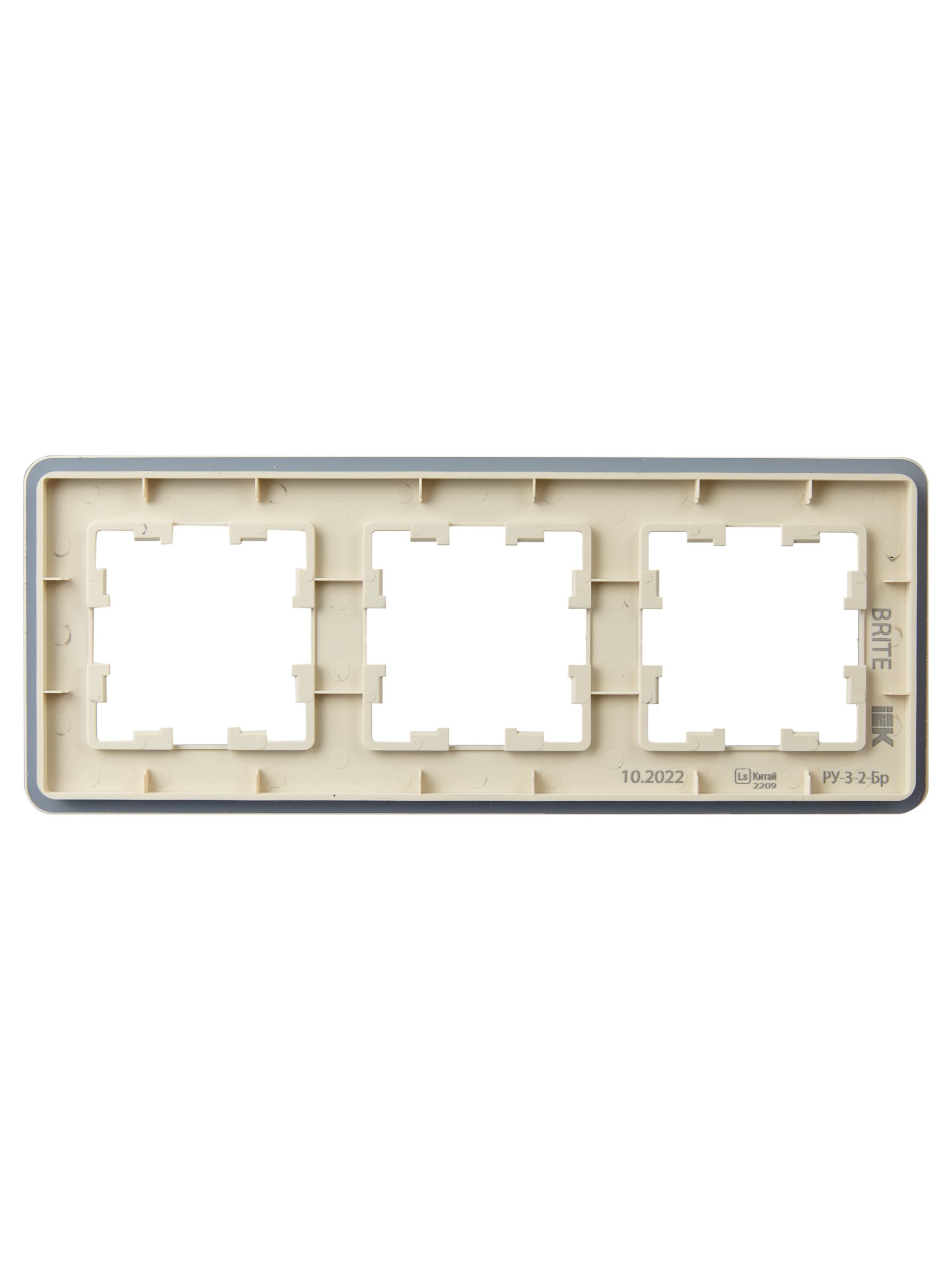             BRITE Жиектеме 3-орынды РУ-3-2-Бр шыны құмақ RE IEK    