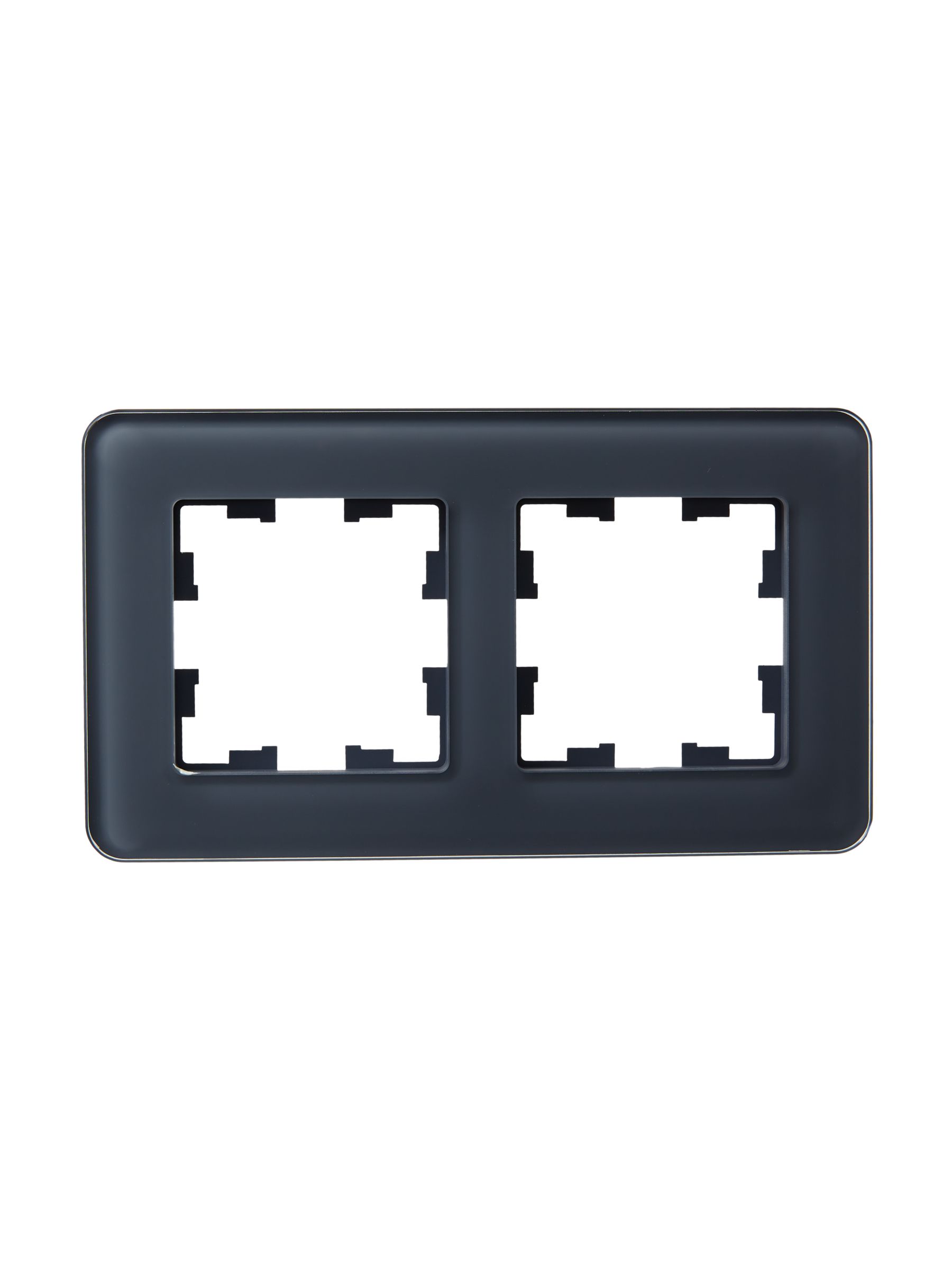            BRITE Жиектеме 2-орынды РУ-2-2-Бр шыны графит RE IEK    