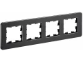             BRITE Жиектеме 4-орынды РУ-4-1-Бр металл қара RE IEK    
