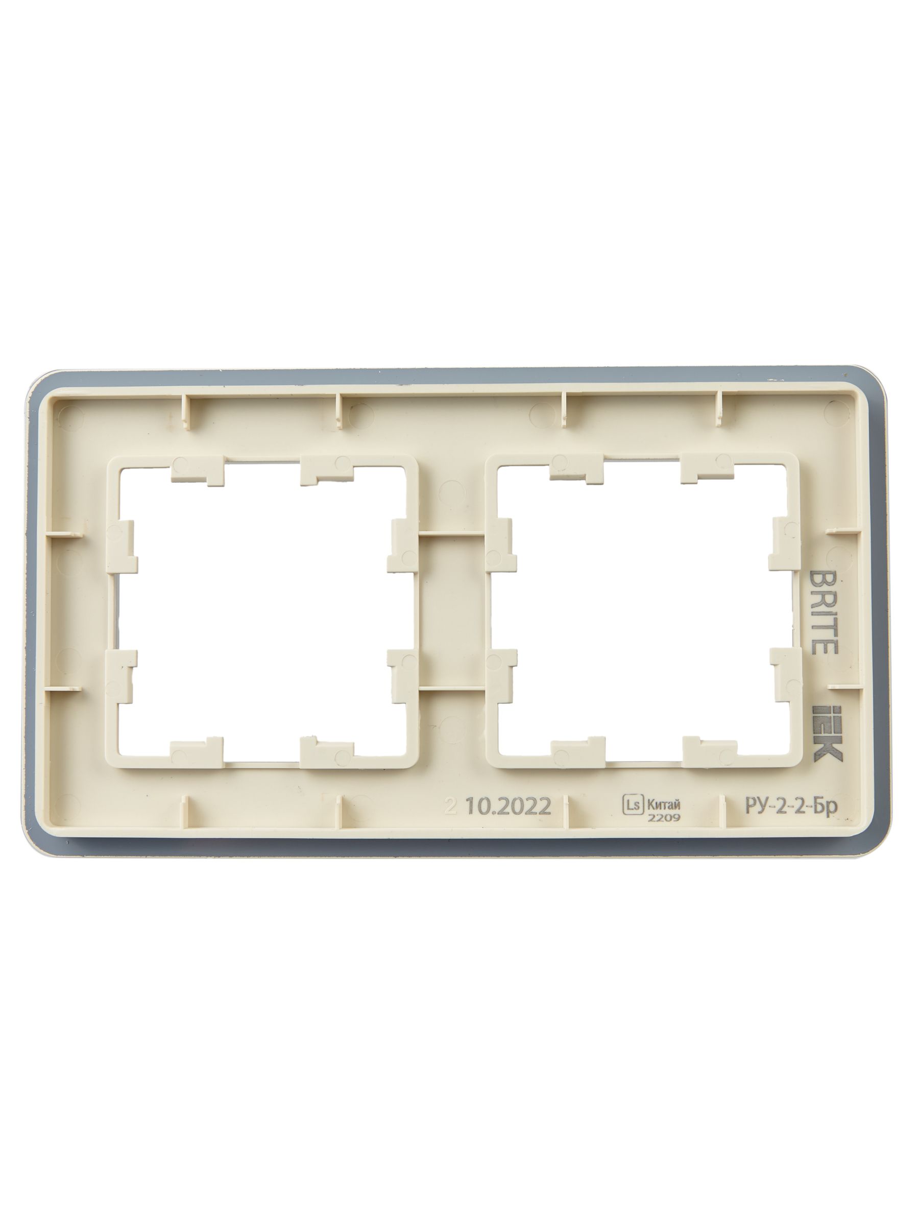             BRITE Жиектеме 2-орынды РУ-2-2-Бр шыны құмақ RE IEK    