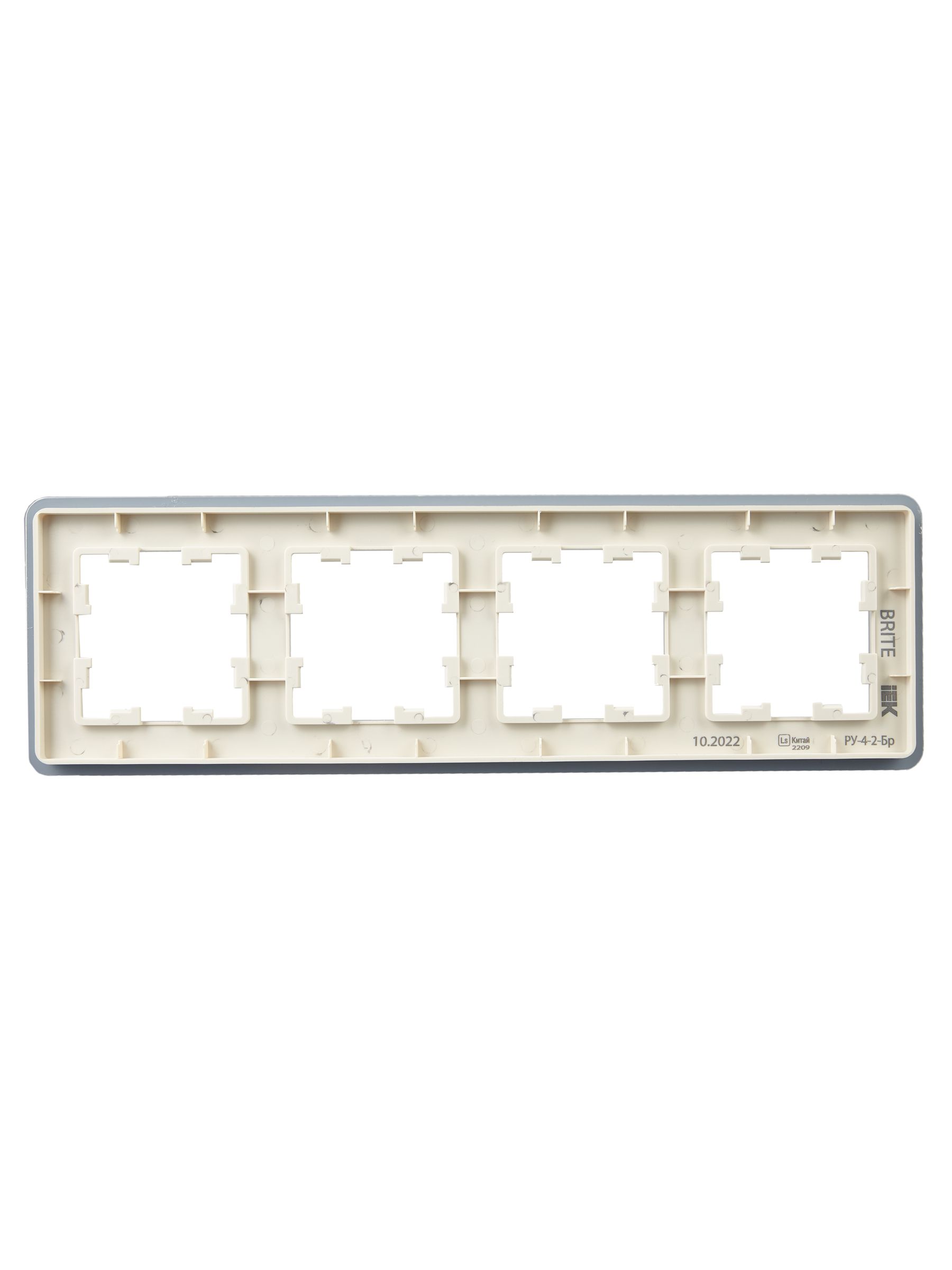             BRITE Жиектеме 4-орынды РУ-4-2-Бр шыны құмақ RE IEK    