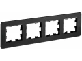             BRITE Жиектеме 4-орынды РУ-4-2-Бр шыны қара RE IEK    