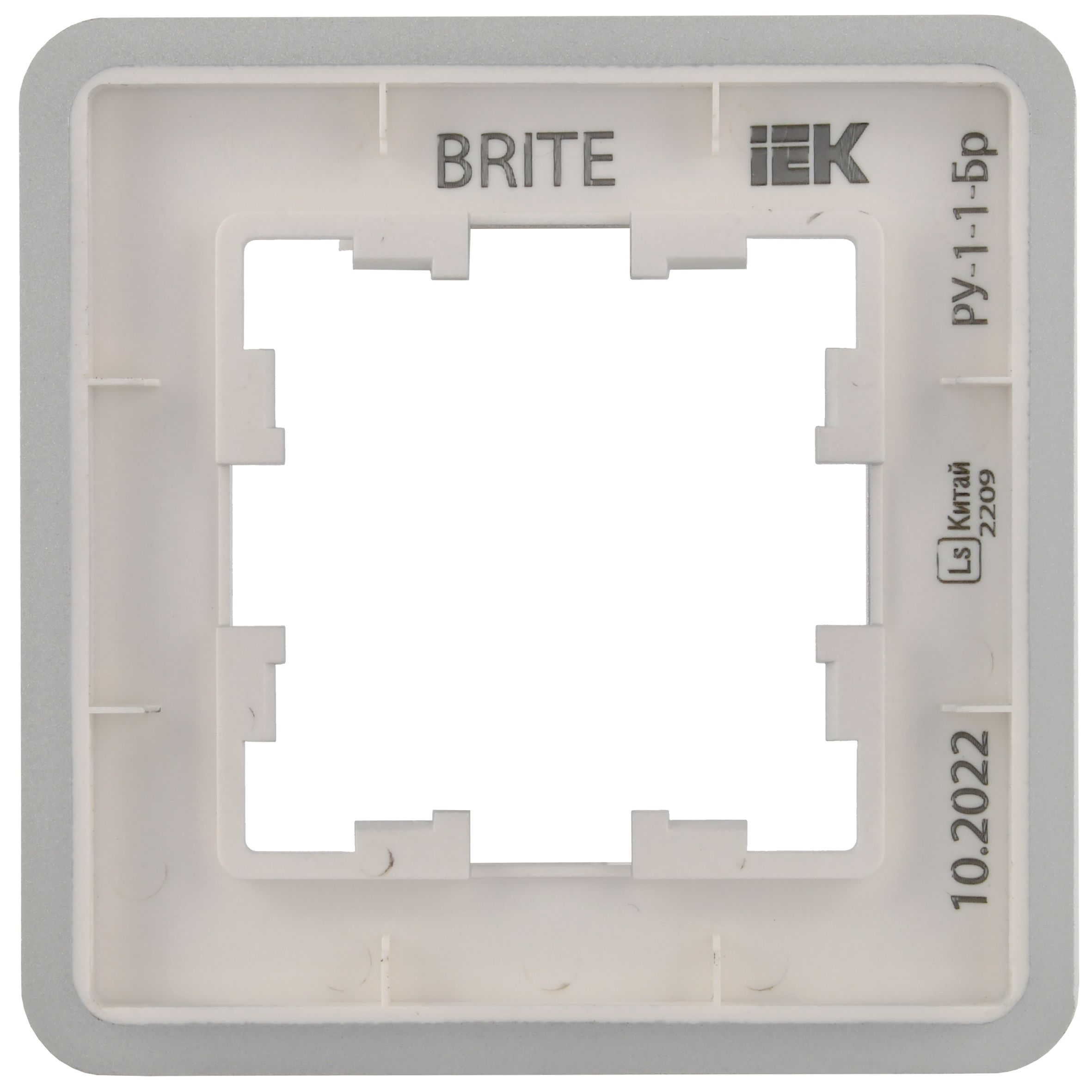             BRITE Жиектеме 1-орынды РУ-1-1-Бр металл алюминий RE IEK    