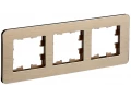             BRITE Жиектеме 3-орынды РУ-3-1-Бр металл шампан RE AL IEK    