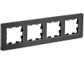             BRITE Жиектеме 4-орынды РУ-4-1-Бр металл қара RE AL IEK    