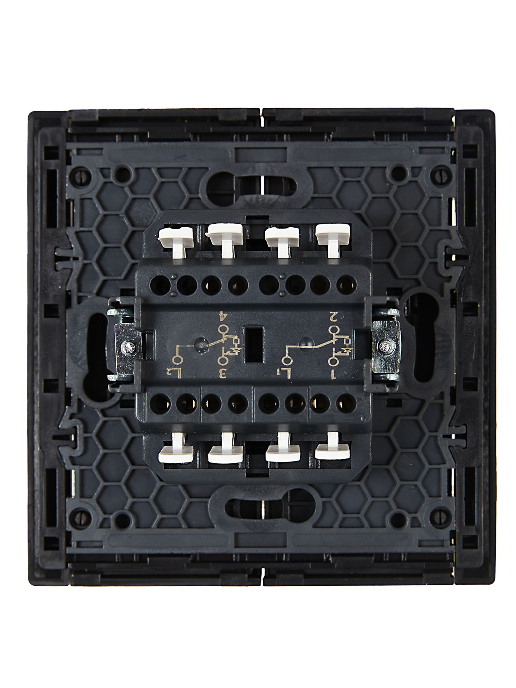             FORTE&PIANO Ажыратқыш, 2 пернелі, өтпелі, индикациямен, 10А FP108 қара IEK    