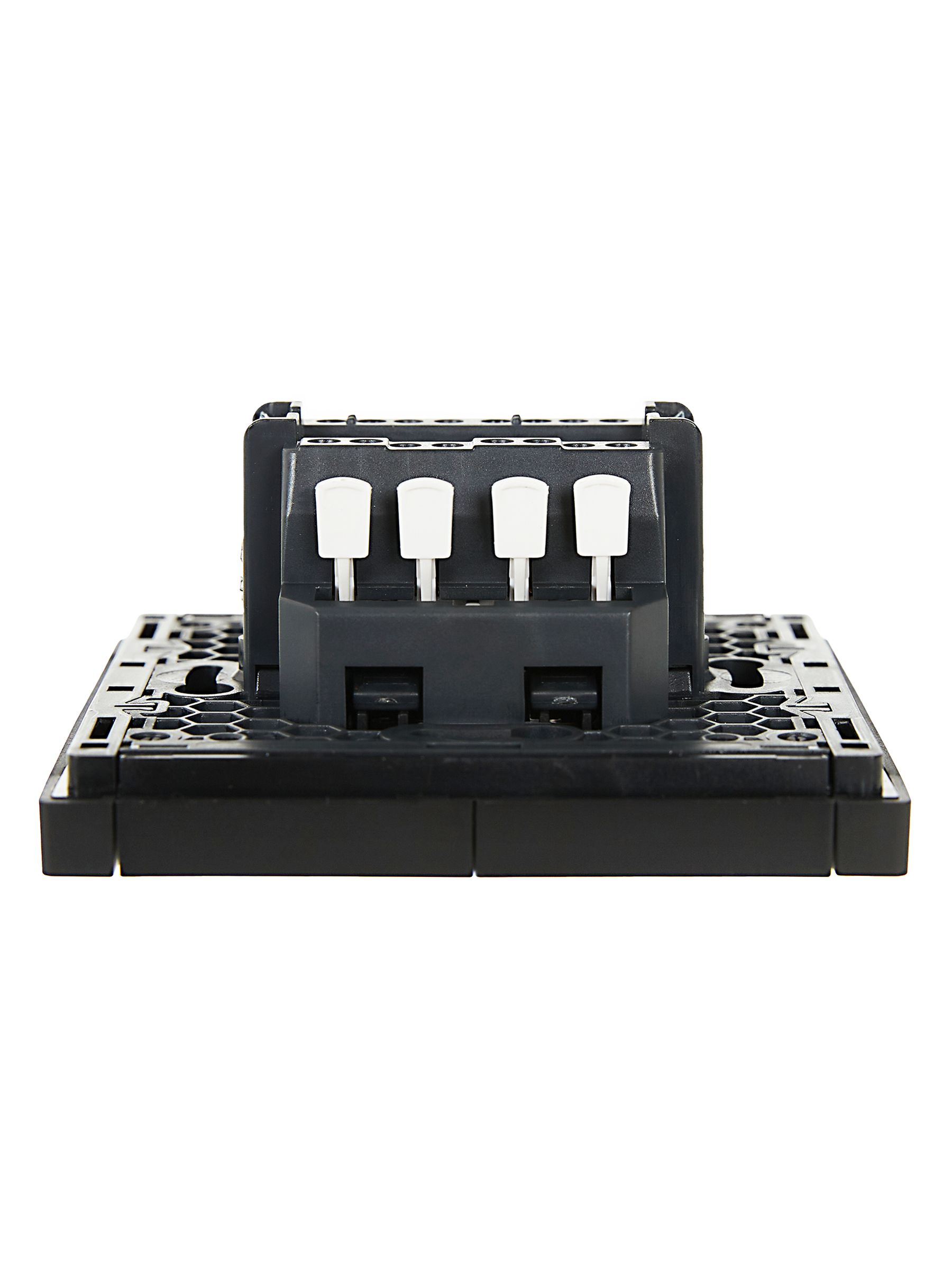             FORTE&PIANO Ажыратқыш, 2 пернелі, өтпелі, индикациямен, 10А FP108 қара IEK    