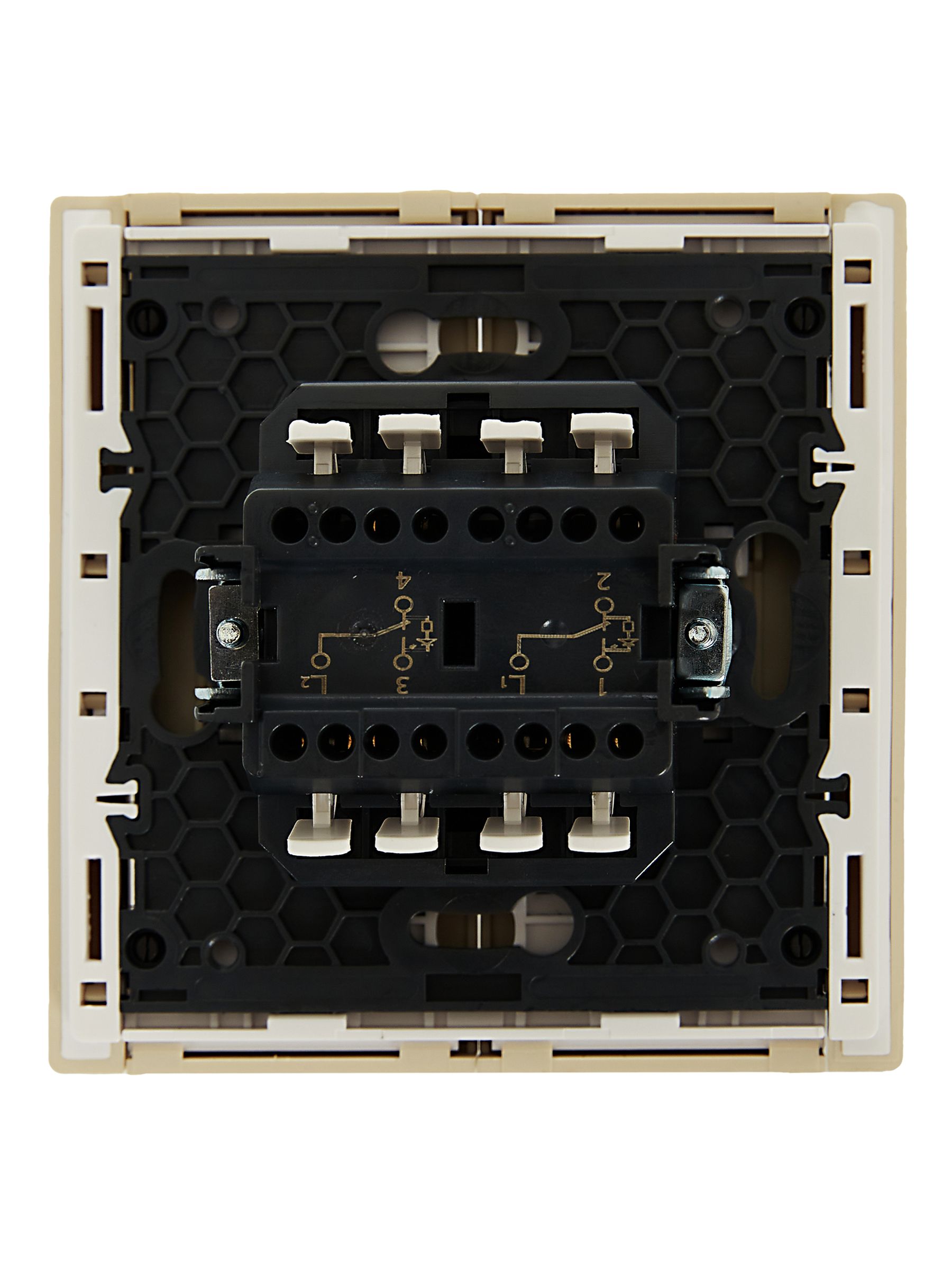             FORTE&PIANO Ажыратқыш, 2 пернелі, өтпелі, индикациямен, 10А FP408 ваниль IEK    