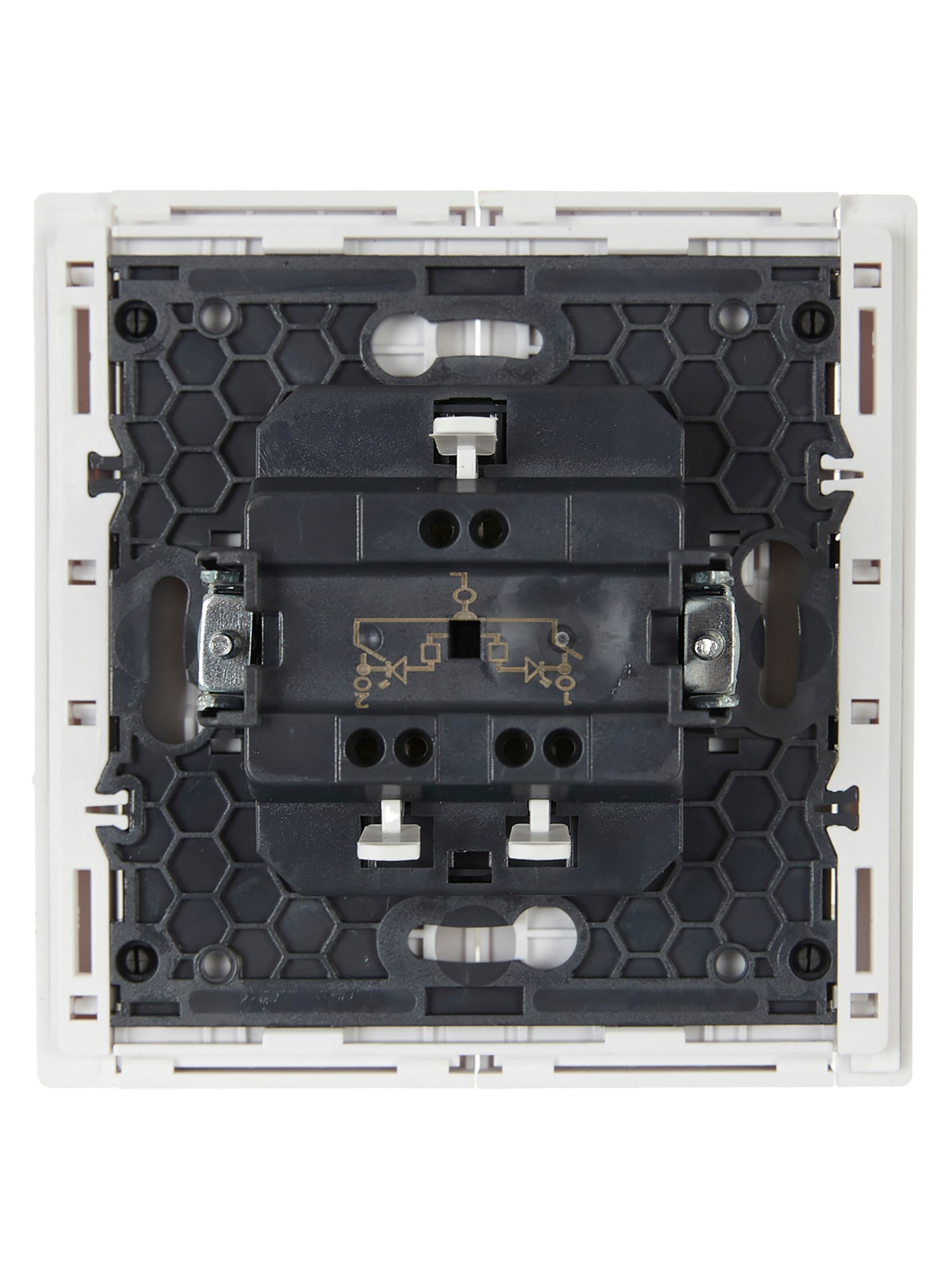             FORTE&PIANO Ажыратқыш 2 пернелі, индикациямен 10А FP206 ақ IEK    